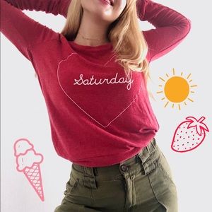 ❤️ SATURDAY LOVE SWEATSHIRT ❤️ by Chaser